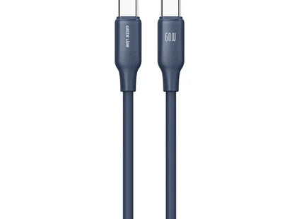 Green Lion 60W Silicone Cable USB-C To USB-C 1M Blue