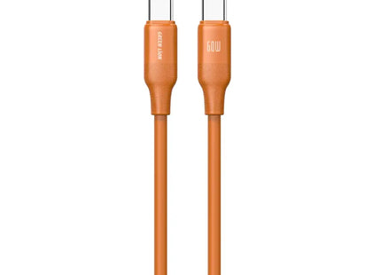 Green Lion 60W Silicone Cable USB-C To USB-C 1M Orange