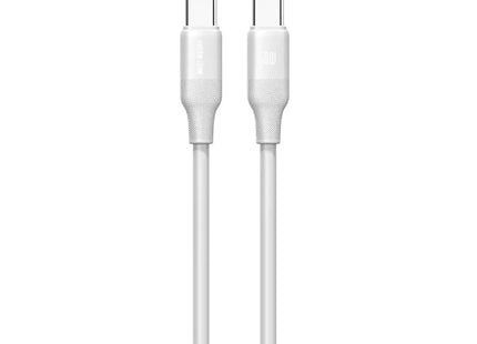 Green Lion 60W Silicone Cable USB-C To USB-C 1M White