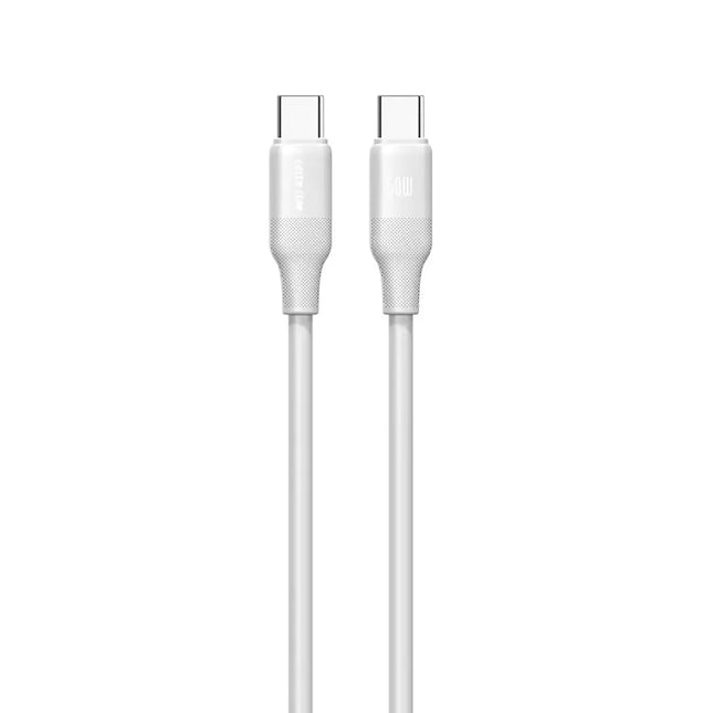 Green Lion 60W Silicone Cable USB-C To USB-C 1M White