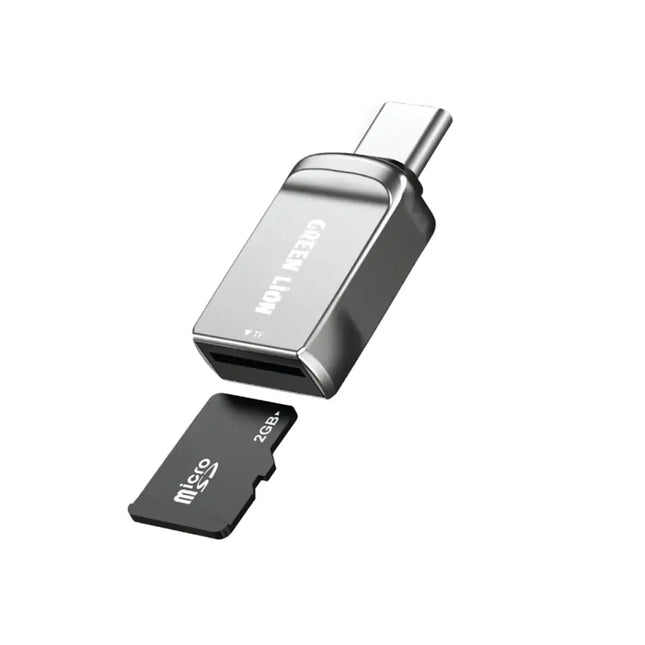 Green Lion SD Card Reader USB C to Micro SD