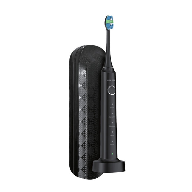 Green Lion Smart Brush Rechargeable Toothbrush Black
