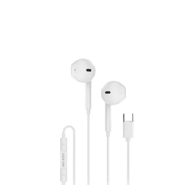 Green Lion Stereo Earphone With Type-C Connector