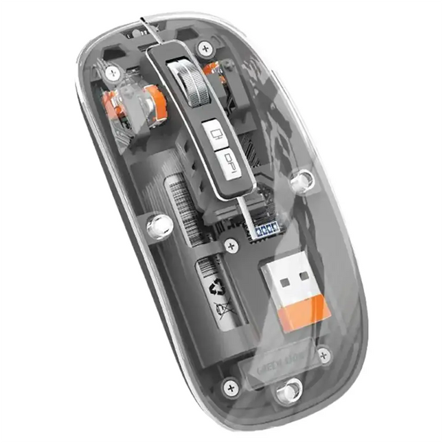 Green Lion Transparent Mouse 2 Modern, Slim & Beautiful Gray