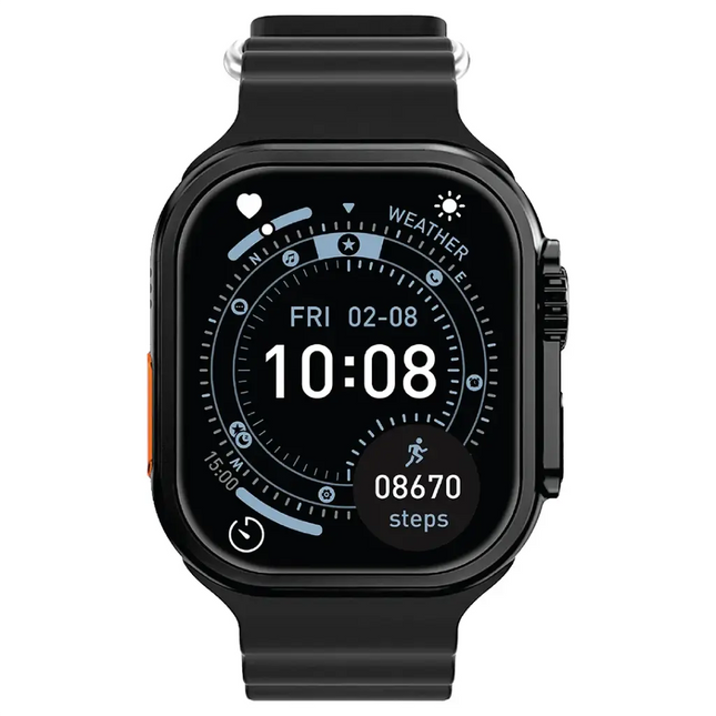 Green Lion ULTRA LITE 2.01'' TFT IPS Display Smart Watch Black