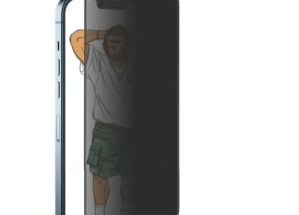 Green Lion 3D Silicone AG/Matte Privacy Glass Screen Protector for iPhone 13 Pro