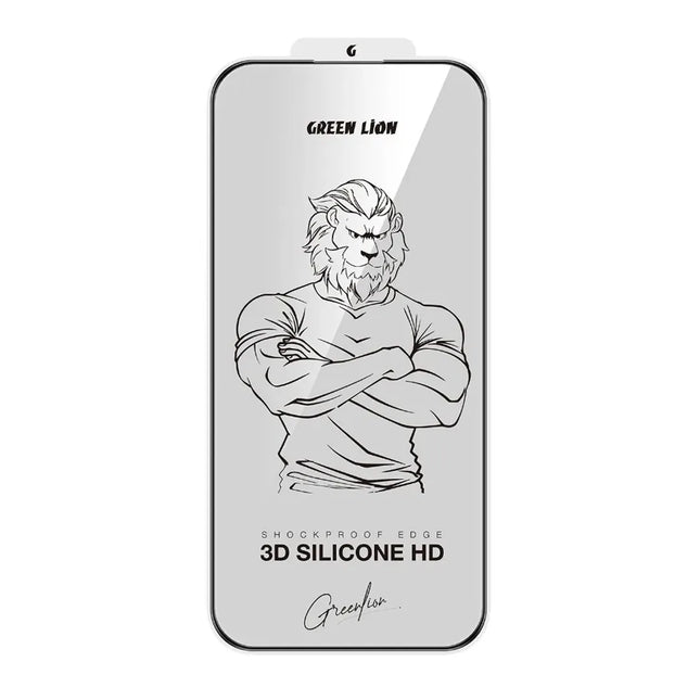 Green Lion 3D Silicone Plus Advanced Privacy Edge Glass for iPhone 17 Pro Max