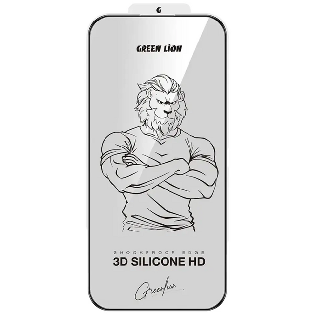Green Lion 3D Silicone Plus Screen Protector for iPhone 17 Pro