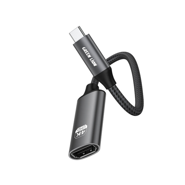 Green Lion 4K USB-C to HDMI Adapter Cable 20cm Black
