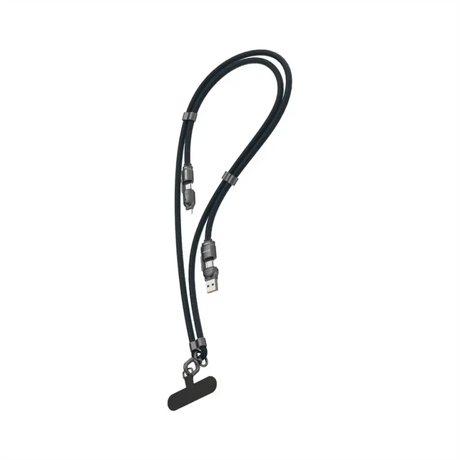 Green Lion 4 in 1 Braided Lanyard Cable 1.5m Blue
