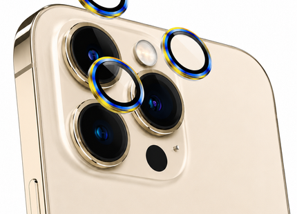 Green Lion 9H Camera Lens Guard Protector for iPhone 13 Pro Max & iPhone 13 Pro Sea Blue & Gold