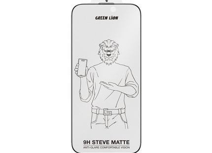 Green Lion 9H Steve Matte AG Glass Protector for iPhone 16 Pro