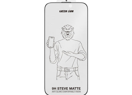 Green Lion 9H Steve Matte AG Glass Protector for iPhone 16 Pro Max