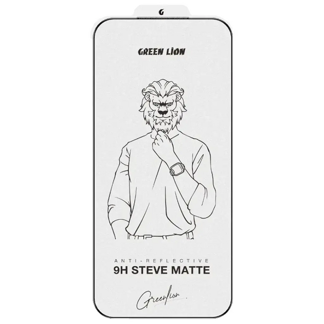 Green Lion 9H Steve Matte AG Glass Protector for iPhone 17 Pro