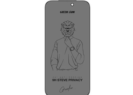 Green Lion 9H Steve Privacy Screen Protector for iPhone 17 Pro