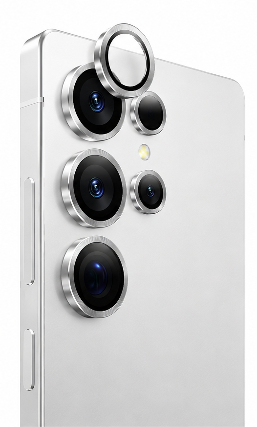 Green Lion Armor Plus Camera Lens for Samsung S25 Ultra Silver