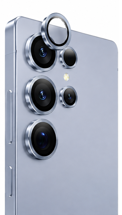 Green Lion Armor Plus Camera Lens for Samsung S25 Ultra Silver Blue
