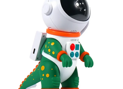 Green Lion Astronaut Galaxy Night Light Projector