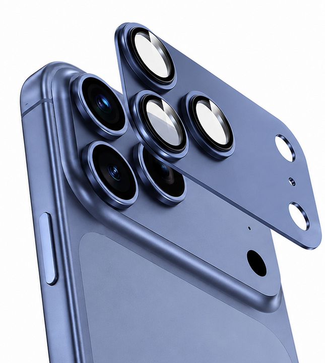 Green Lion Camera Lens Pro for iPhone 17 Pro Blue Titanium