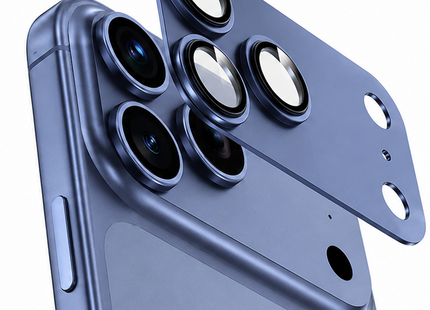 Green Lion Camera Lens Pro for iPhone 17 Pro Max Blue Titanium