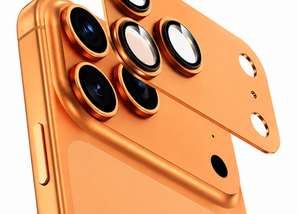 Green Lion Camera Lens Pro for iPhone 17 Pro Max Orange Titanium