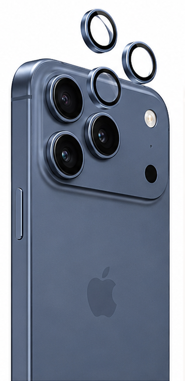 Green Lion Classic Camera Lens for iPhone 17 Pro Max & iPhone 17 Pro Blue Titanium