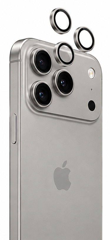 Green Lion Classic Camera Lens for iPhone 17 Pro Max & iPhone 17 Pro Gray Titanium