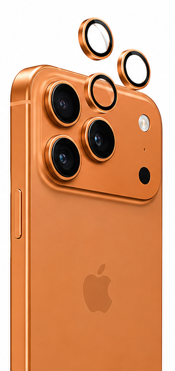 Green Lion Classic Camera Lens for iPhone 17 Pro Max & iPhone 17 Pro Orange Titanium