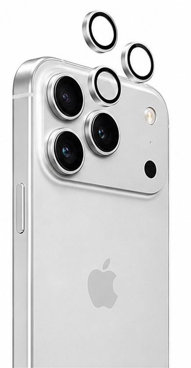 Green Lion Classic Camera Lens for iPhone 17 Pro Max & iPhone 17 Pro Silver