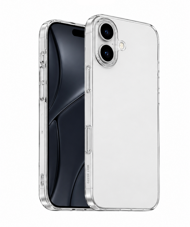 Green Lion Delgado PC Clear Case for iPhone 16