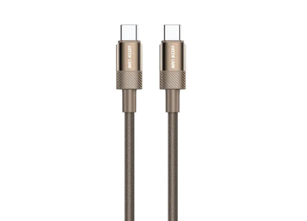 Green Lion Desert Spark Cable USB-C to USB-C 1m 60W Desert Titanium