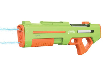 Green Lion GN65-Dual Nozzle Water Gun Electric & Manual Shooting Green