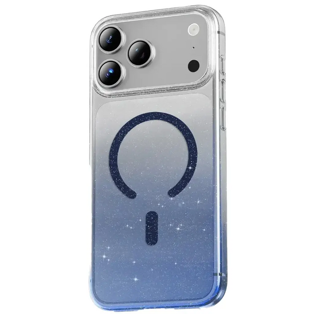 Green Lion Glitter Magsafe Case for iPhone 17 Pro Max Blue