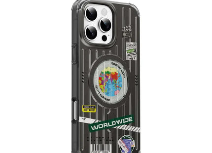 Green Lion Globe MagSafe Case for iPhone 16 Pro Black
