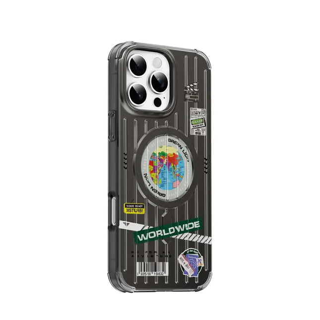 Green Lion Globe MagSafe Case for iPhone 16 Pro Black