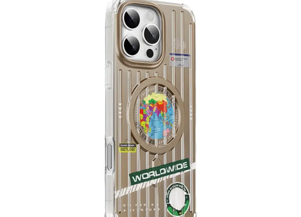 Green Lion Globe MagSafe Case for iPhone 16 Pro Desert