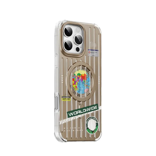 Green Lion Globe MagSafe Case for iPhone 16 Pro Max Desert