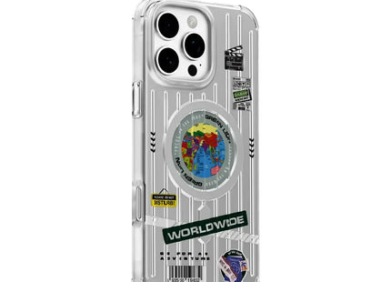 Green Lion Globe MagSafe Case for iPhone 16 Pro Silver
