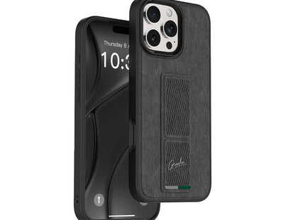 Green Lion GripX Multi-Functional Kickstand for iPhone 16 Pro Black