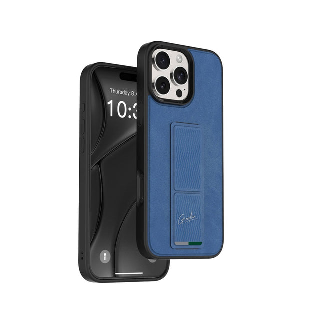 Green Lion GripX Multi-Functional Kickstand for iPhone 16 Pro Blue