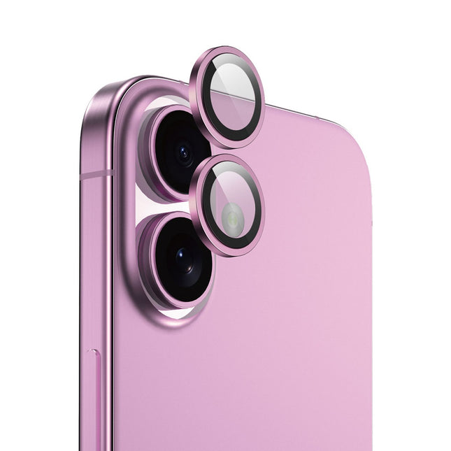 Green Lion HD Plus Camera Lens for iPhone 16 Plus & iPhone 16 Pink