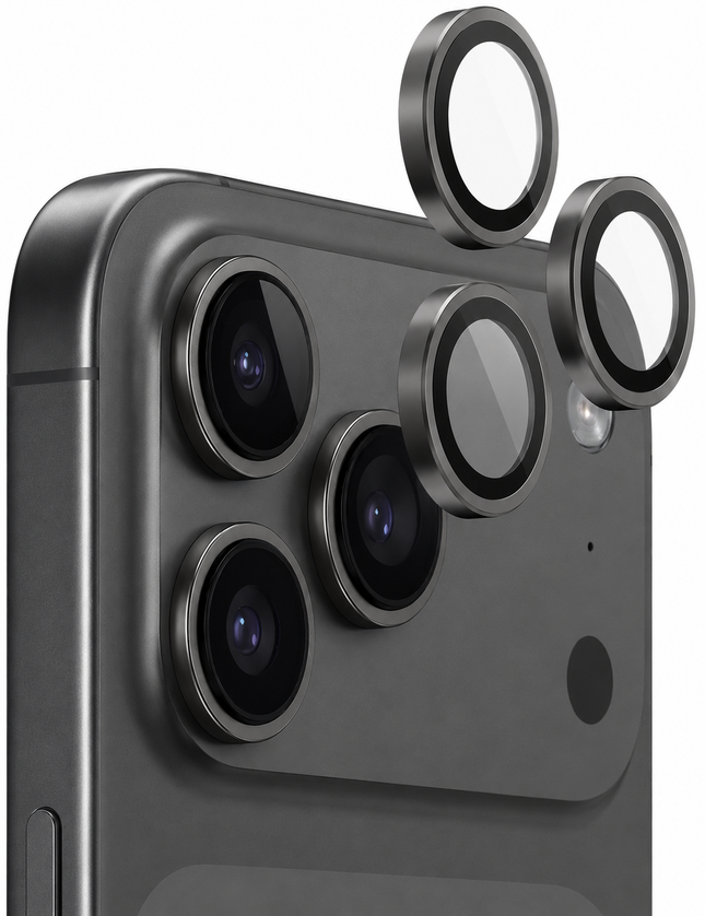 Green Lion HD Plus Camera Lens for iPhone 17 Pro Max & iPhone 17 Pro Gray Titanium