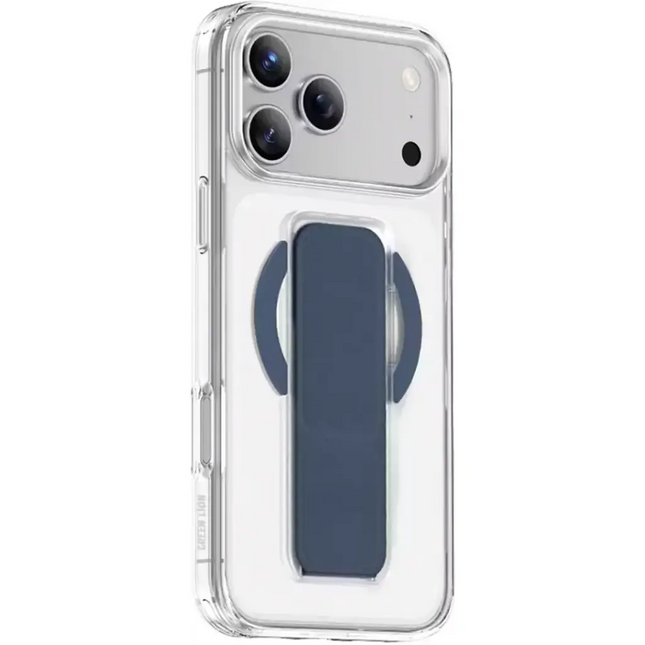 Green Lion MagSafe Leather Grip Case for iPhone 17 Pro Max Blue Titanium