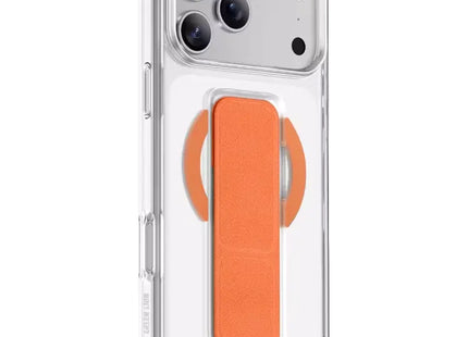 Green Lion MagSafe Leather Grip Case for iPhone 17 Pro Orange Titanium