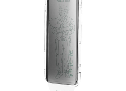 Green Lion Picasso 3D Privacy Glass with Alignment Tray for iPhone 15 Pro