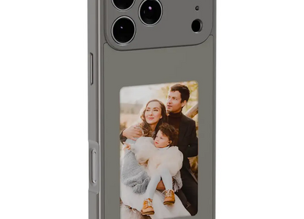 Green Lion Smart E-Ink Case 4" Custom Display for iPhone 17 Pro Gray