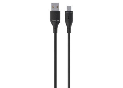 Green Lion USB-A to USB-C PVC Cable 30cm Black