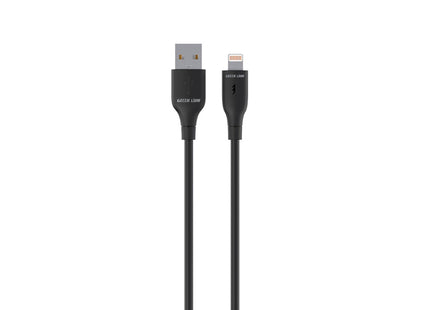 Green Lion USB-A to Lightning PVC Cable 30cm Black