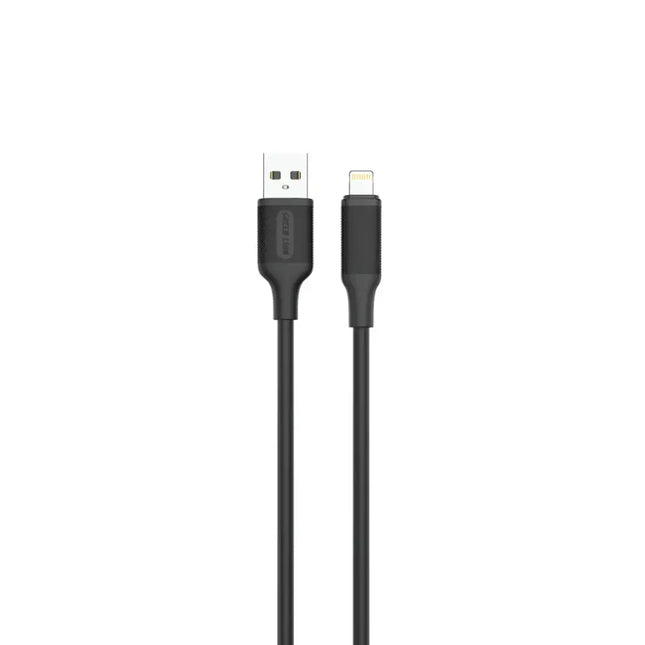 Green Lion USB-A to Lightning PVC Cable 3m Black