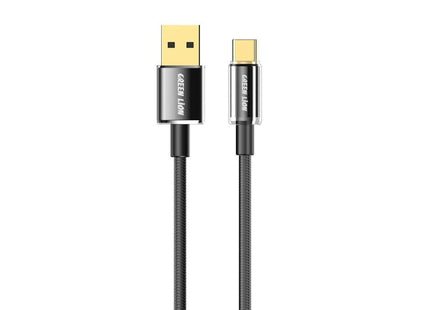 Green Lion USB-A to Lightning Tough Cable 1m Black